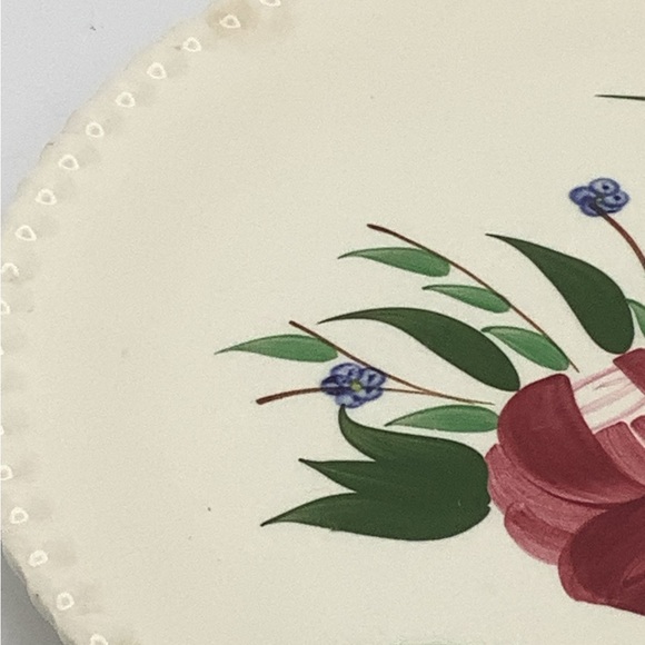 Southern Potteries Blue Ridge Hand Painted 12” Round Platter - Picture 4 of 14